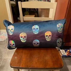 Cynthia Rowley 14x27 Ombre Halo Skulls Pillow